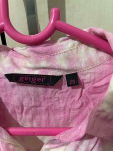 Pink Tie-Dye Sleeveless Top