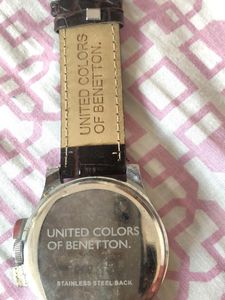 Ucb Mens Leather Belt Watch