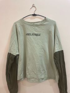 "Relatable" Color Block Long Sleeve Top