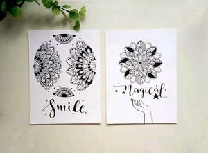 Hand-drawn Mandala Art Cards