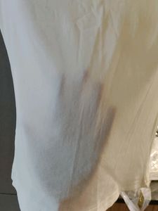 White Sequin Top With Sheer Fabric