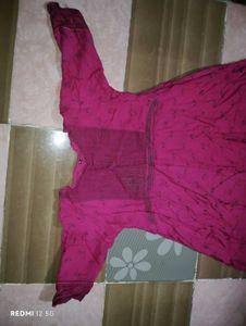 Magenta Dress Anarkali