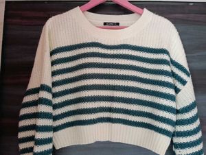 Striped Cropped Sweater