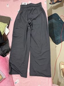Elegant Gray Wide Leg Pants