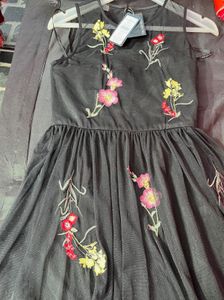 Forever New Floral Embroidered Dress