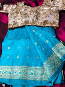Elegant Blue Saree