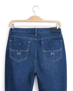 Flared high-rise light fade stretchable jeans