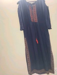 Elegant Navy Blue Kurta