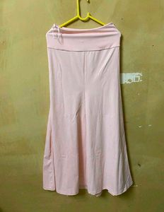 Pink Solid Skirt