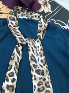Partywear Teal Colour Top