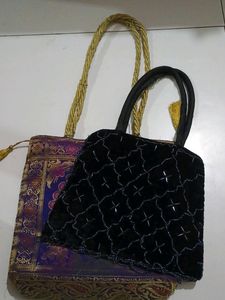 Traditional Saree Cloth Handbag