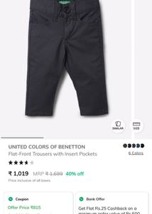 UCB FLAT FRONT PANT-grey
