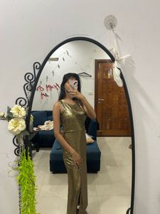Sequins Work Party Gown