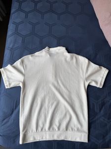 Zara cream polo shirt