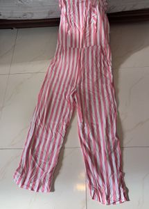 FOREVER 21 Striped jumpsuit