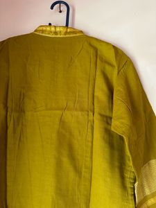 Olive green kurta