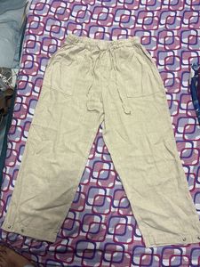 beigh linen pants Zara