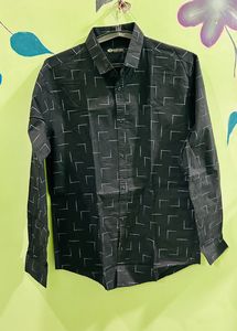 Black Print Shirt New With Tag