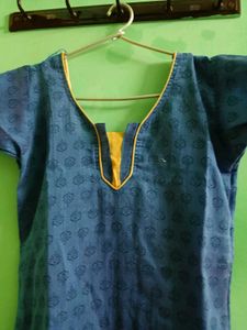 A LINE KURTA WITH NECK DESIGN PANTS ND Duppatta