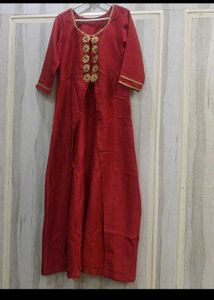 Long Kurti Style Shrug For Festive Wear