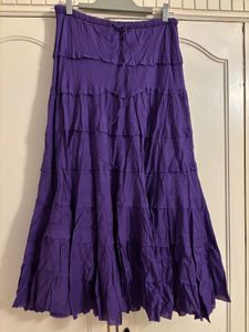 Purple Tiered Skirt