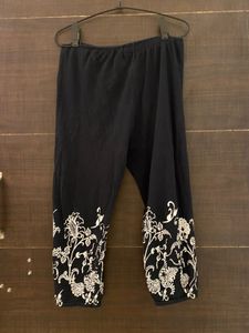 combo- Blue and black Floral Print Pants
