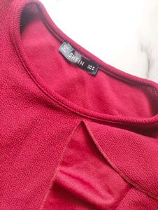 Red Ruffle Bodycon Dress