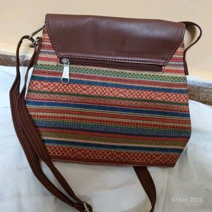 zouk brand new flap sling bag