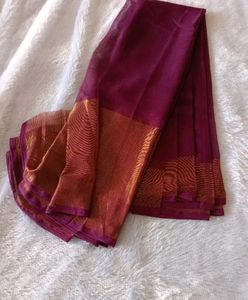 Elegant Maroon Saree