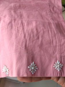 Peach and cream Kurta Set