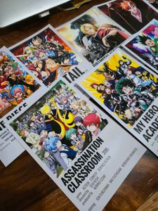 15 Polaroid Info Posters Of Top Anime