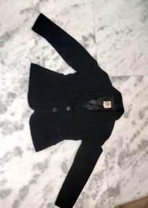 Black Silky Blazer