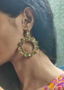 Statement Crystal Earrings/Korean Earings