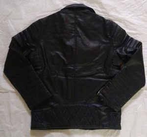 Zara Man Black Faux Leather Jacket