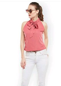 Popnetic Women Pink Solid Top
