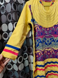 woolen Yellow Kurta