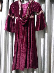 Maroon dress 👗