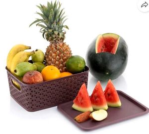Plastic Medium Size Baskets With Lid