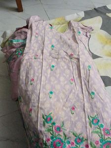Lavender Colour Stitched Salwar Suit