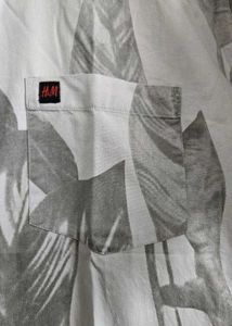 H&amp;M Grey Patterned Shirt