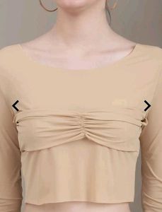 Stylish Beige Crop Top