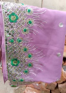 Beautiful Party Wear Saree With Blouse