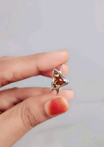 Triangle Resin Rose Ring
