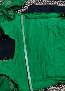 Green Velvet Suit Set