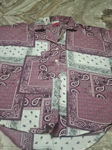 Paisley Print Button-Down