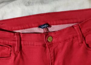 Red Denim Jeans
