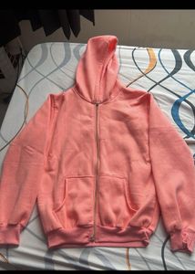 Peach Zip-Up Hoodie