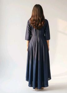 Elegant Navy Blue Ethnic Gown