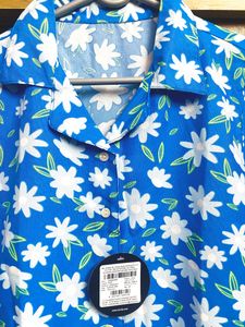 Clovia Florals Night Suit In Cornflower