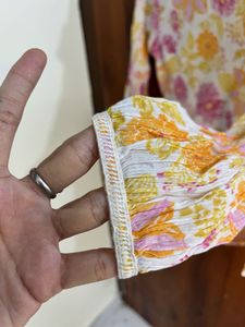 Cutest Floral Long Sleeve Kurti!
